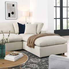 Commix Light Beige 7-Piece Down Filled Overstuffed Sectional Sofa - Ornate Home
