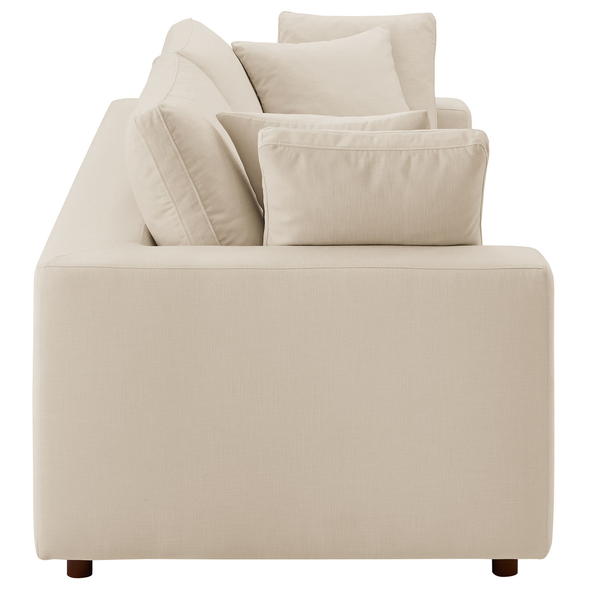 Commix Light Beige Down Filled Overstuffed Sleeper Sofa - Ornate Home