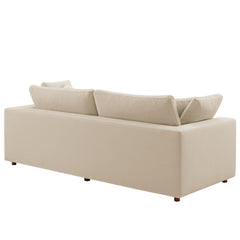 Commix Light Beige Down Filled Overstuffed Sleeper Sofa - Ornate Home