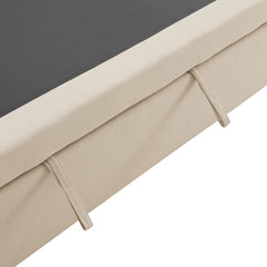 Commix Light Beige Down Filled Overstuffed Sleeper Sofa - Ornate Home