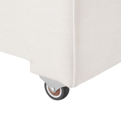 Commix Pure White Down Filled Overstuffed Sleeper Sofa - Ornate Home