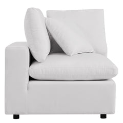 Commix White 5-Piece Outdoor Patio Sectional Sofa - 108x108" - Ornate Home