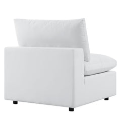 Commix White 5-Piece Sunbrella Outdoor Patio Sectional Sofa - 108x108x24" - Ornate Home