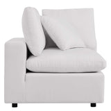 Commix White Overstuffed Outdoor Patio Loveseat - Ornate Home