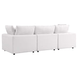 Commix White Overstuffed Outdoor Patio Sofa - Ornate Home