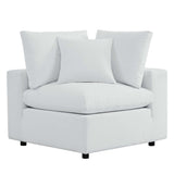 Commix White Sunbrella Outdoor Patio Loveseat - Ornate Home