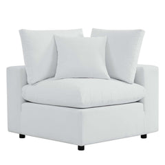 Commix White Sunbrella Outdoor Patio Loveseat - Ornate Home
