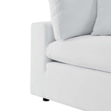 Commix White Sunbrella Outdoor Patio Loveseat - Ornate Home