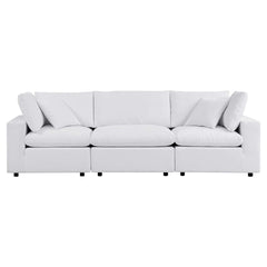 Commix White Sunbrella Outdoor Patio Sofa - Ornate Home