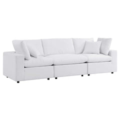 Commix White Sunbrella Outdoor Patio Sofa - Ornate Home