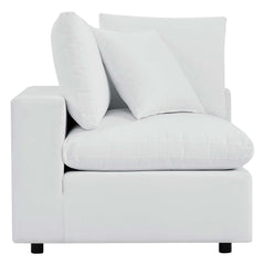 Commix White Sunbrella Outdoor Patio Sofa - Ornate Home