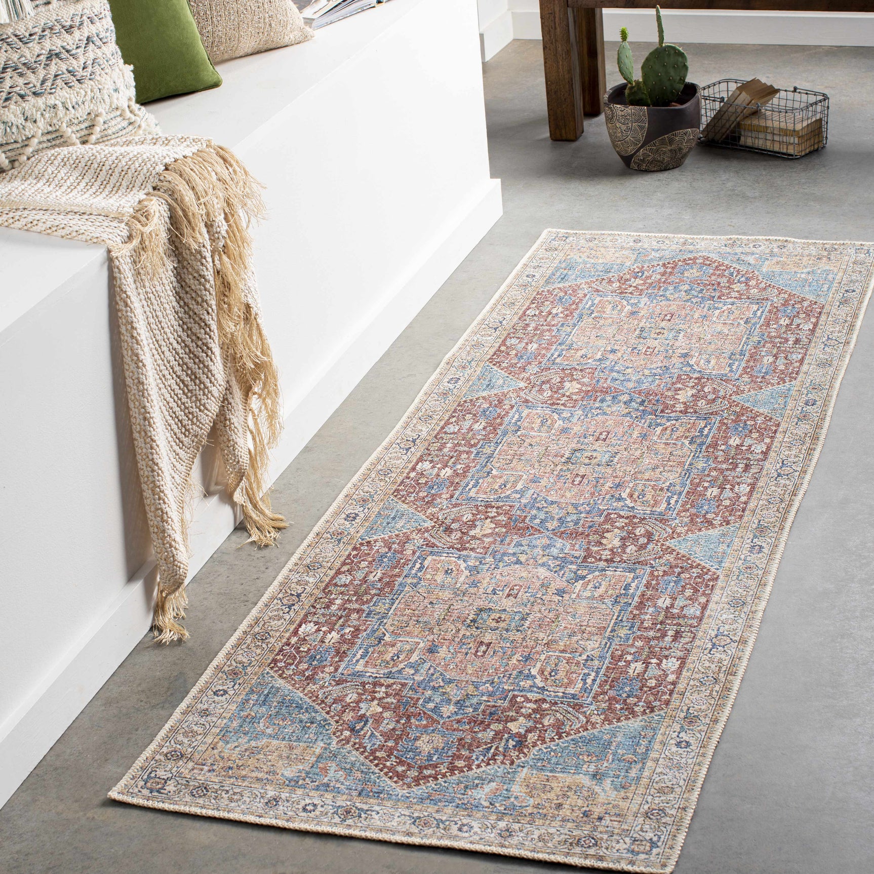 Como Washable Runner Rug - Clearance - Ornate Home