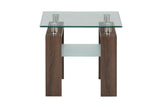Compass Brown End Table - Ornate Home