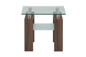 Compass Brown End Table - Ornate Home