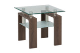 Compass Brown End Table - Ornate Home