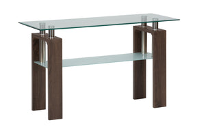 Compass Brown Sofa Table - Ornate Home