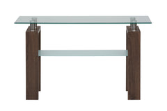 Compass Brown Sofa Table - Ornate Home