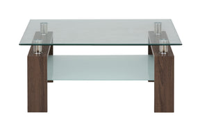 Compass Brown Square Cocktail Table - Ornate Home