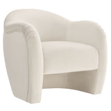 Compose Alabaster Performance Velvet Accent Chair - Ornate Home