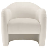 Compose Alabaster Performance Velvet Accent Chair - Ornate Home