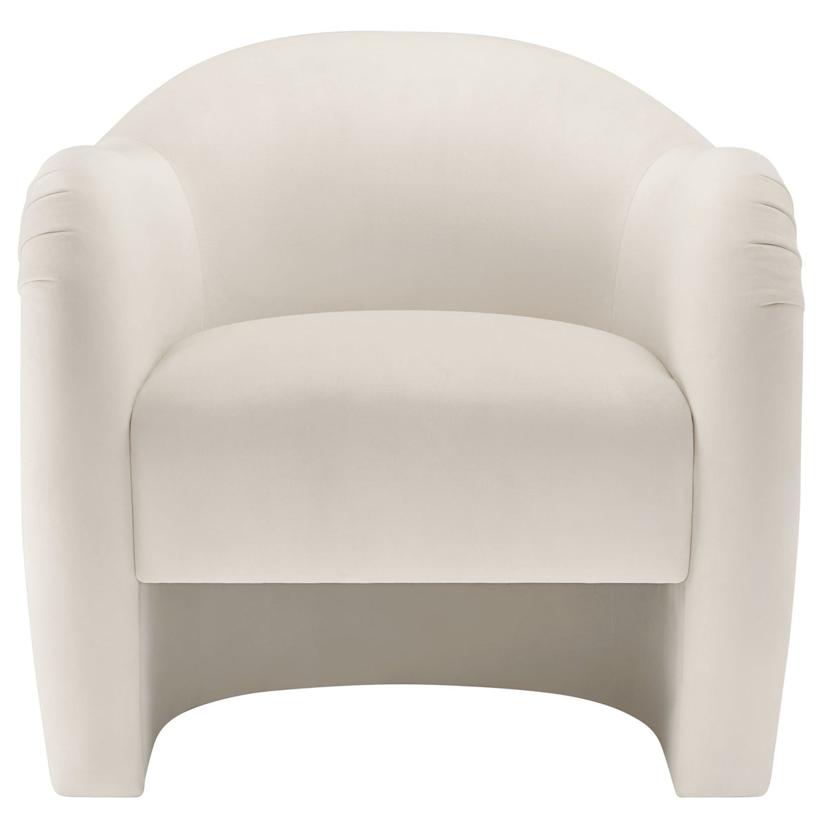 Compose Alabaster Performance Velvet Accent Chair - Ornate Home
