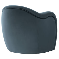 Compose Cadet Blue Performance Velvet Accent Chair - Ornate Home