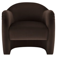 Compose Chocolate Brown Performance Velvet Accent Chair - Ornate Home