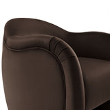 Compose Chocolate Brown Performance Velvet Accent Chair - Ornate Home