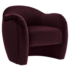 Compose Mulberry Performance Velvet Accent Chair - Ornate Home