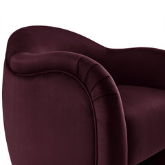 Compose Mulberry Performance Velvet Accent Chair - Ornate Home