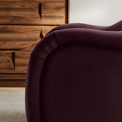 Compose Mulberry Performance Velvet Accent Chair - Ornate Home