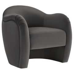 Compose Storm Gray Performance Velvet Accent Chair - Ornate Home