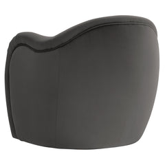 Compose Storm Gray Performance Velvet Accent Chair - Ornate Home
