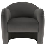 Compose Storm Gray Performance Velvet Accent Chair - Ornate Home