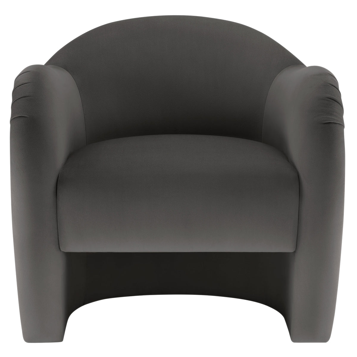 Compose Storm Gray Performance Velvet Accent Chair - Ornate Home