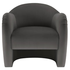 Compose Storm Gray Performance Velvet Accent Chair - Ornate Home