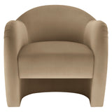 Compose Taupe Performance Velvet Accent Chair - Ornate Home