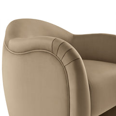 Compose Taupe Performance Velvet Accent Chair - Ornate Home