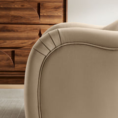 Compose Taupe Performance Velvet Accent Chair - Ornate Home