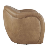 Compose Toast Barrel Vegan Leather Swivel Armchair