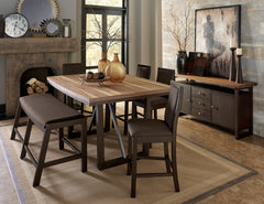 Compson Natural Counter Height Bench - Ornate Home