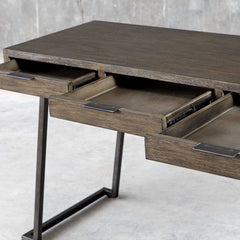 Comrade Woodtone Natural Wood Desk - Ornate Home