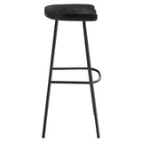 Concord Black Backless Wood Bar Stools (Set of 2) - Ornate Home