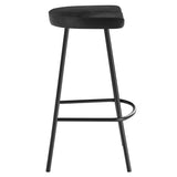 Concord Black Backless Wood Counter Stools (Set of 2) - Ornate Home