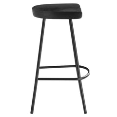Concord Black Backless Wood Counter Stools (Set of 2) - Ornate Home