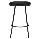 Concord Black Backless Wood Counter Stools (Set of 2) - Ornate Home