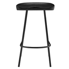 Concord Black Backless Wood Counter Stools (Set of 2) - Ornate Home
