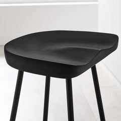 Concord Black Backless Wood Counter Stools (Set of 2) - Ornate Home