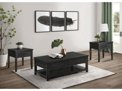 Concord Distressed Java 3-piece Coffee and End Table Set - Ornate Home