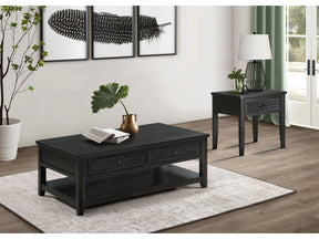 Concord Distressed Java End Table - Ornate Home